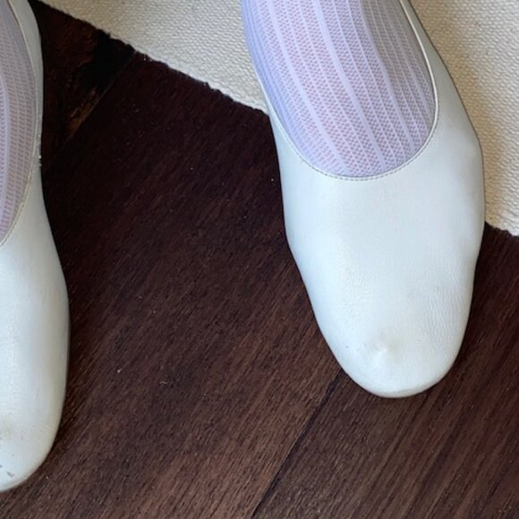 EVERLANE The Italian Leather Day Glove Flat in White size 11 WORN - Picture 10 of 14